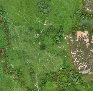 FInca ganadera que se le realizo un levantamiento con drone en Santander Colombia