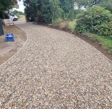 20mm shingle driveway - Lawtons Landscapes