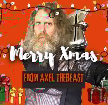 promotional graphic for Xmas from Axel TheBeast