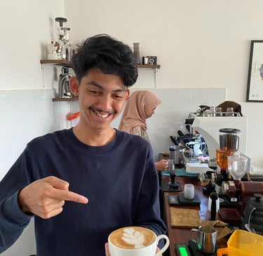 pelatihan barista, pelatihan barista pontianak, pelatihan barista gratis, pelatihan latte art pontianak, belajar latte art