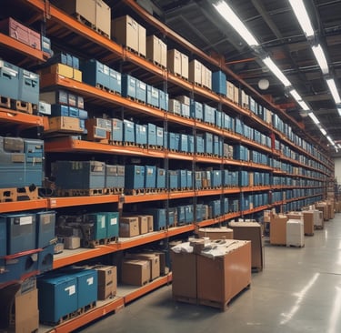Diverse small business owners inspecting wholesale goods together.