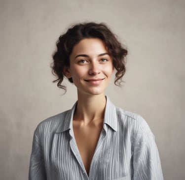 woman wearing black crew-neck shirt
