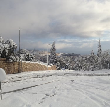 Snow Day, Jerusalem, Israel