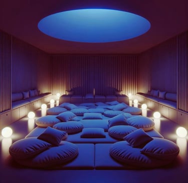 Vision eines Schlafraumes in der Kita.