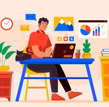 Online form filling, email writing, shopping help, and tech support assistance