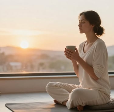 Morning meditation ritual for intuitive calibration and inner clarity