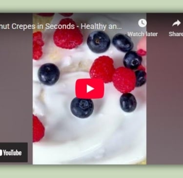 Ricetta crepes di cocco - Una Colazione Sana, Leggera e Senza Glutine