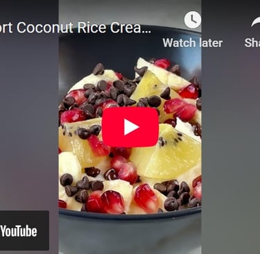 Crema di riso al cocco