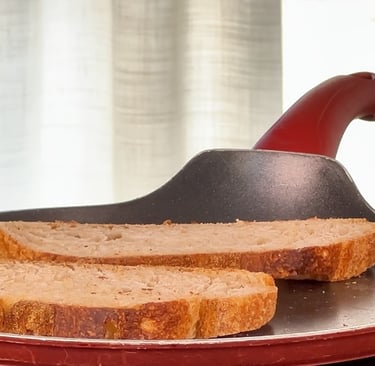 Tosta il pane della bruschetta dolce