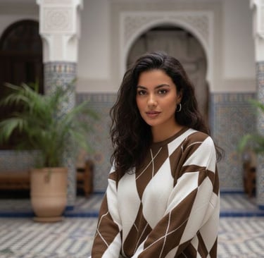 Découvrez notre ravissant pull jacquard pour femme, confectionné dans une laine d'une douceur incomp