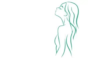 illustration femme respirant minimaliste