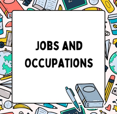 Jobs and Occupations vocabulary