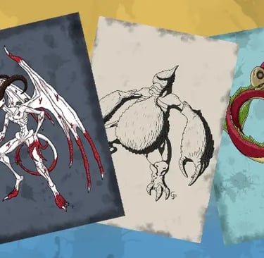 Image montrant plusieurs créatures posant les unes à coté des autres