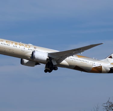boeing 787 in decollo