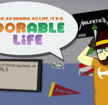 Screenshot from Fedorable Life, a comedy neckbeard simulator showing the player's bedroom.