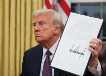 trump tarif sign