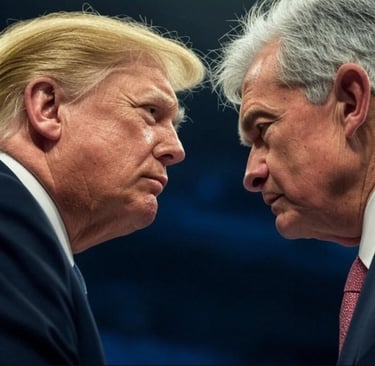 donald trump dan jerome powell