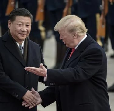 Xi jinping dengan Donald Trump