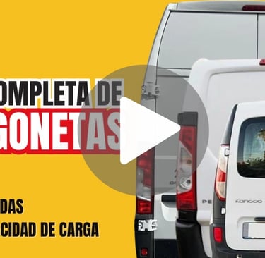VIDEO- GUIA DE TAMAÑOS Y CAPACIDADES furgonetas pequeñas