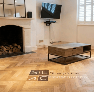 Herringbone flooring, Kensington  