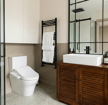 Modern-Antique Bathroom, Mile End 
