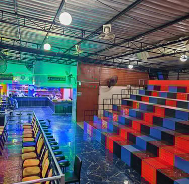 Empty space for Ringside and Stadium seats at Samui international Muay Thai boxing stadium and Gym