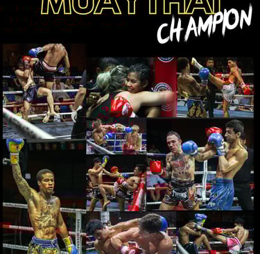 Muay thai champion for the fight night as Must do at samui near chaweng area
