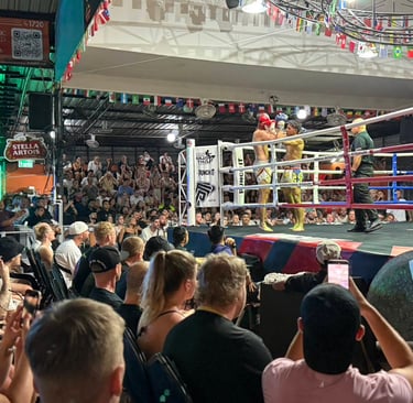 Rinside seat view at Samui international Muay Thai boxing stadium and Gym