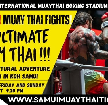 Only at Samui international Muay Thai boxing stadium and Gym
