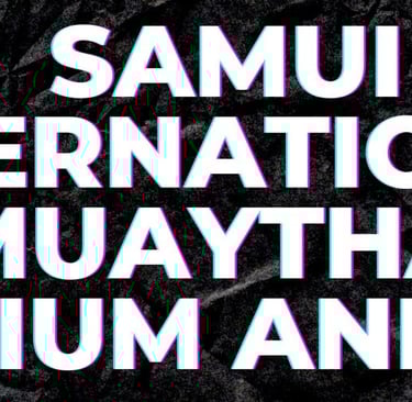 Samui muaythai boxing stadium and Gym training battle neaby chaweng at samui international today 