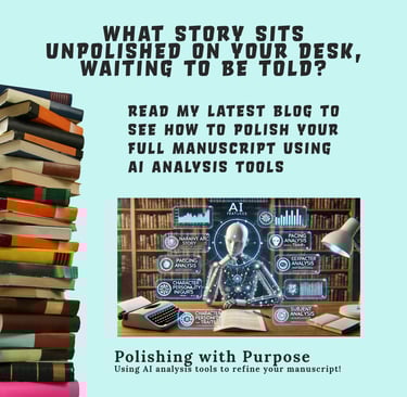Image of AI robot pondering how to polish the manuscript