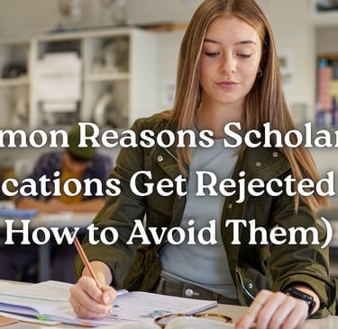 Scholarship application mistakes and how to avoid rejection
