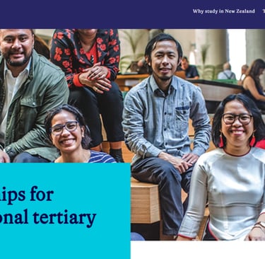 International students studying in New Zealand under the Manaaki New Zealand Scholarship programme