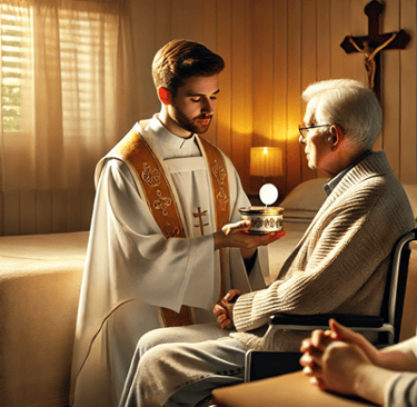 Visita y Comunión a los Enfermos nuestra señora del rosario valle guerra