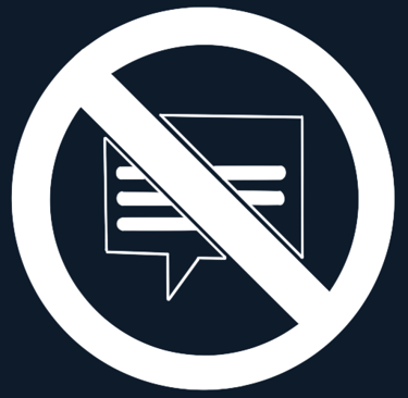 An icon representing speech disability