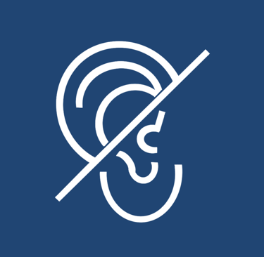 An icon representing hearing disability
