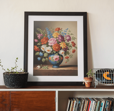 baroque inspired flower vase 
