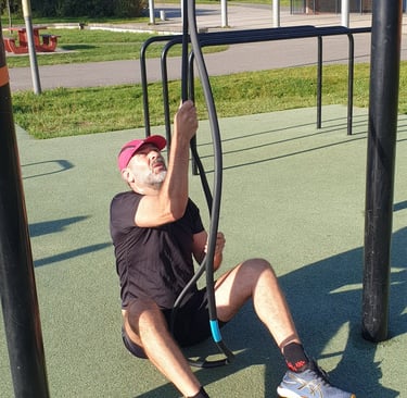 homme remise en forme poulie sans fin cardio renfo