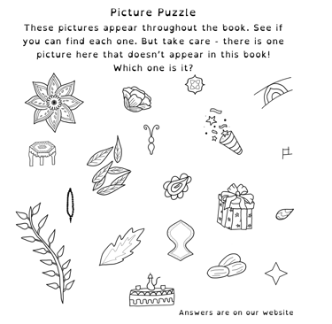 Answers to the picture puzzle in The Big Book of Nasheeds