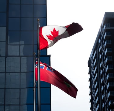 business Canada flag buildings Ontario seo