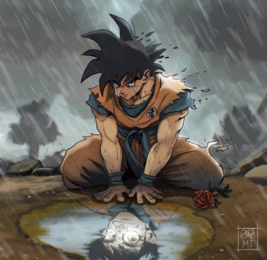 hommage dessin illustration manga dragon ball goku akira toriyama