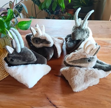 Doudous chamois et bouquetins