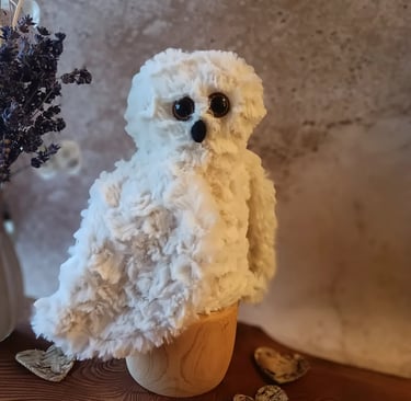 Peluche hibou Harfang des neiges