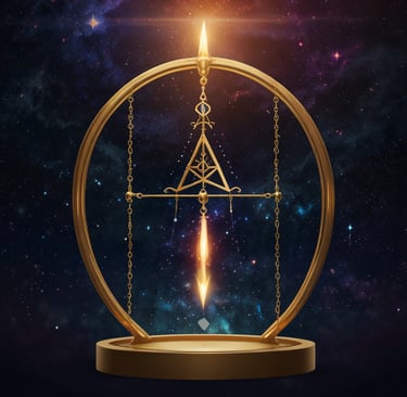 Hebrew Pendulum over Tree of Life for spiritual healing in Kabbalah."