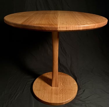 Oak Breakfast Table front view 2