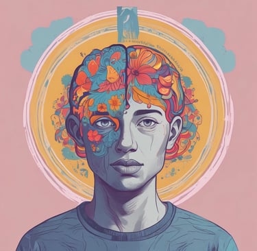 woman leaning against a wall in dim hallway