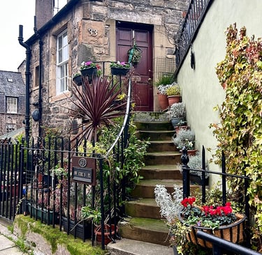 Entrée décorée pour Noël