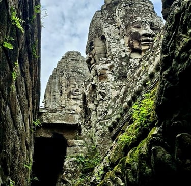 Visages du temple de Bayon, SIem Reap, Cambodge