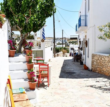 Rue principale du village de Koufonisia