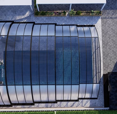 glass pool covers